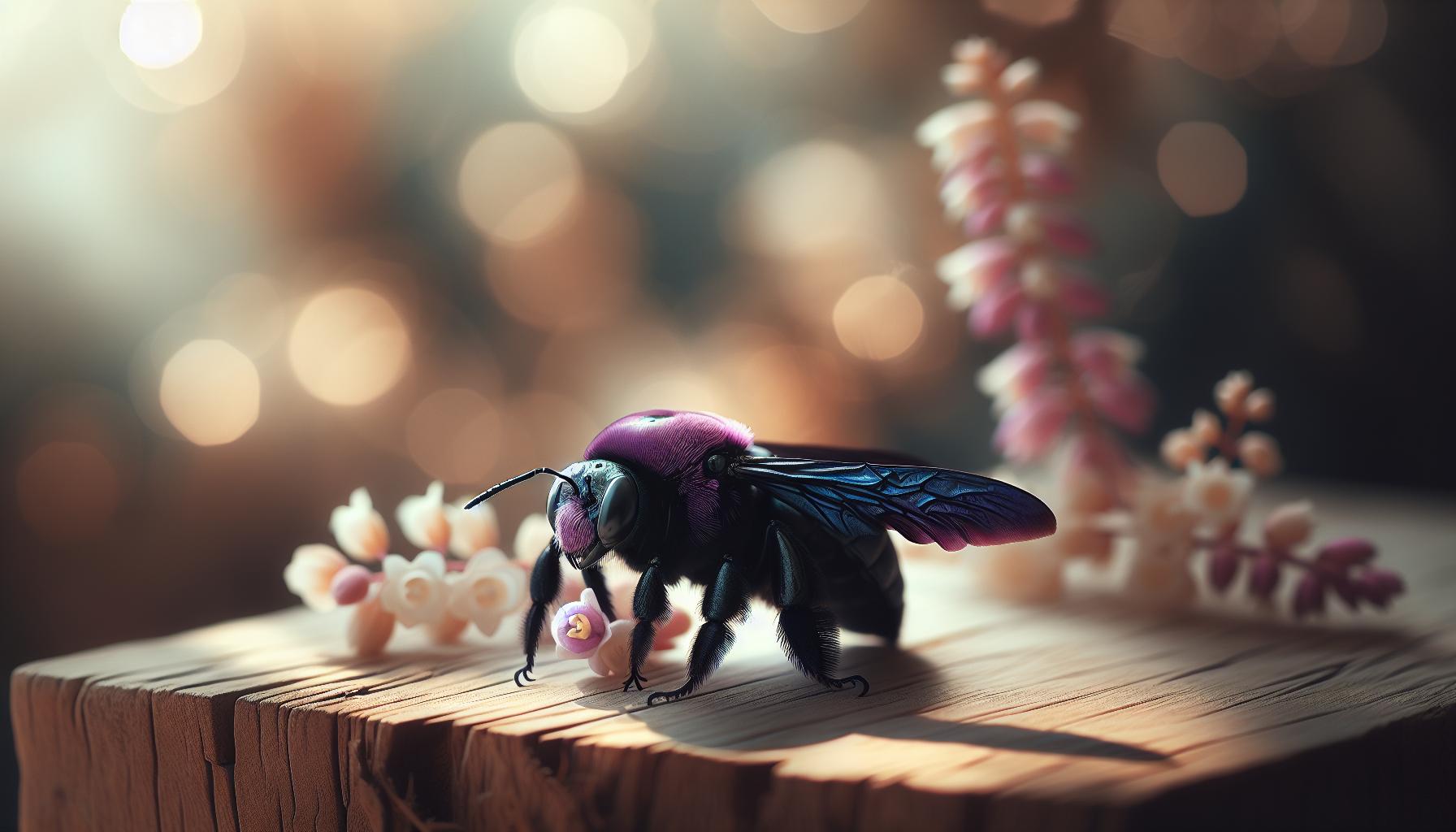 Včela drevár fialový: Najväčší čierny opeľovač Slovenska 1 Identifikácia a vzhľad včely drevára fialového