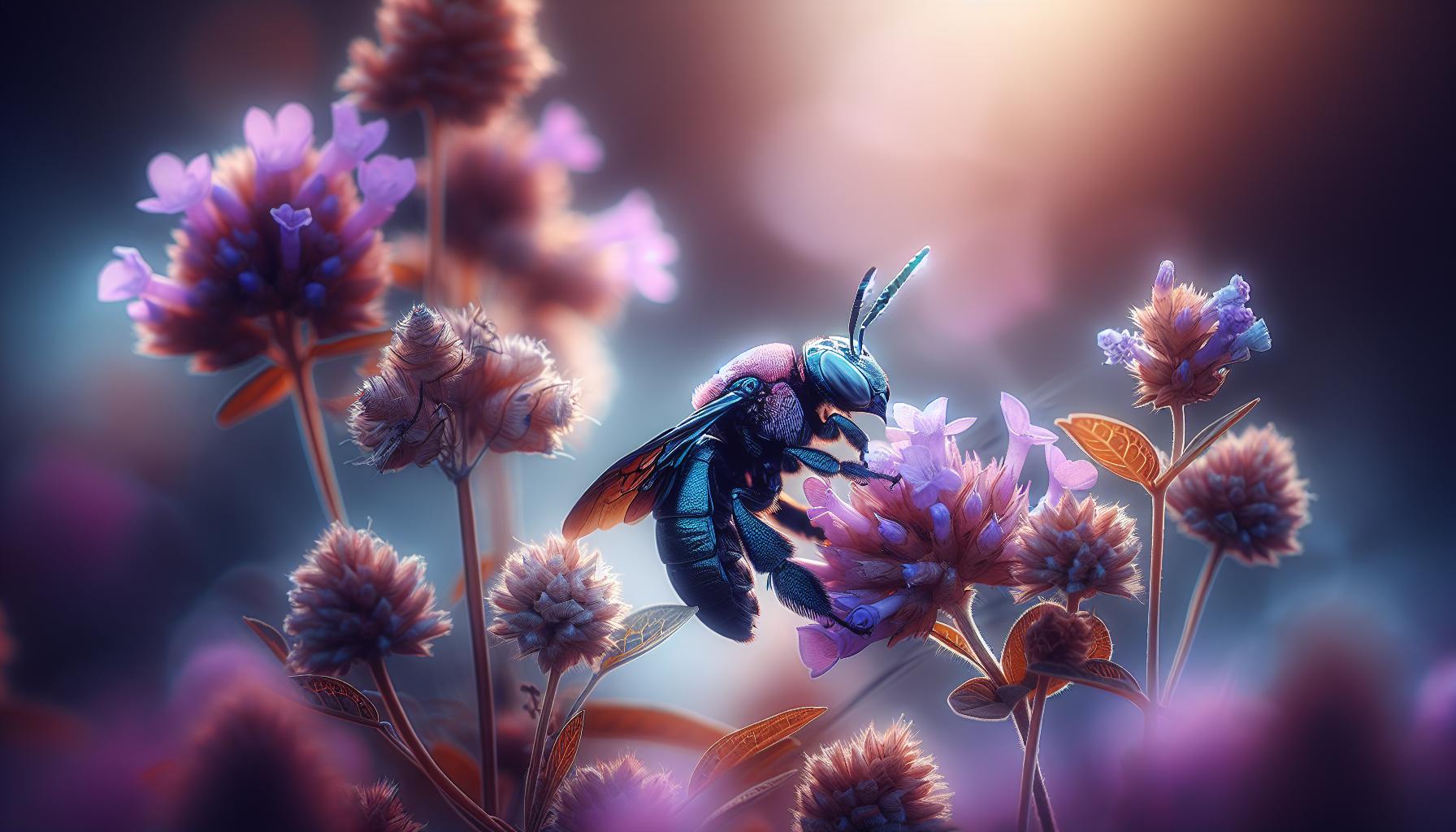 Včela drevár fialový: Najväčší čierny opeľovač Slovenska 2 Správanie a životný cyklus včely drevára fialového